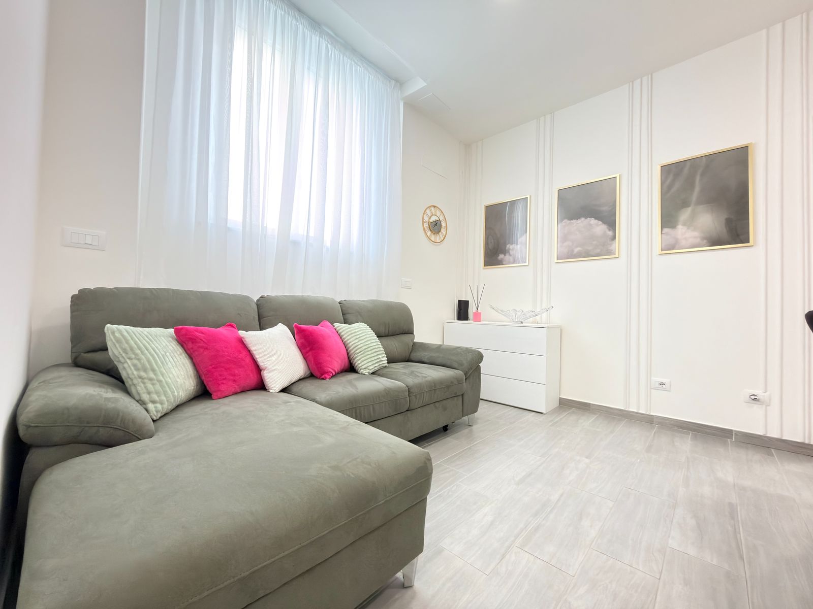 Soggiorno con divano letto